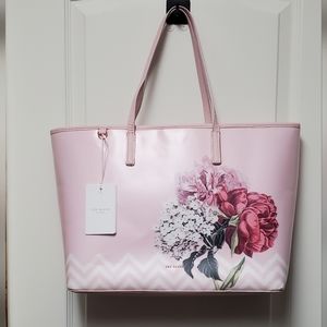 NWT Ted Baker Palace Gardens Canvas Shopper Tote